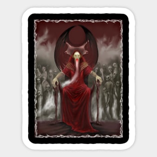 Blood Reign (wh border) by Justyna Koziczak Sticker